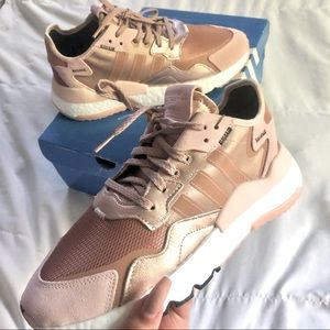 New Adidas Nite Jogger Rose Gold Reflective